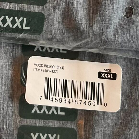 Eddie Bauer indigo blue pull on stretch poly men's shorts 3XL - Picture 11 of 11